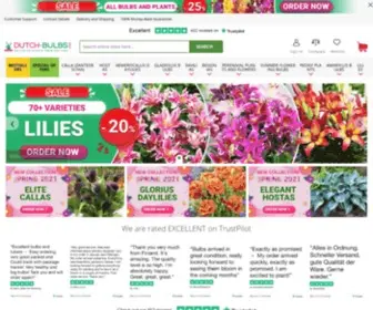 Dutch-Bulbs.com(Discover and buy garden plants online) Screenshot