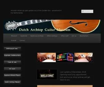 Dutcharchtopguitarmuseum.nl(Preserved in the Netherlands) Screenshot