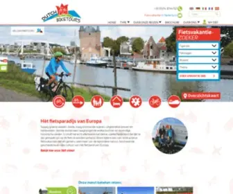 Dutchbiketours.nl(Fietsvakantie Nederland) Screenshot