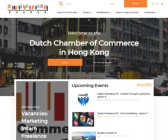 Dutchchamber.hk(Dutch Chamber of Commerce in Hong Kong) Screenshot