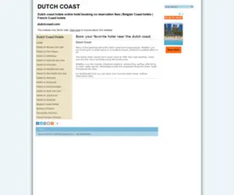 Dutchcoast.com(Hotels Dutch Coast Netherlands) Screenshot