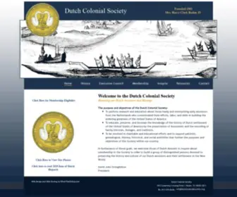 Dutchcolonialsociety.org(The Dutch Colonial Society) Screenshot