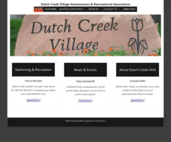 Dutchcreekhoa.com(Dutch Creek Village Homeowners & Recreational Association) Screenshot