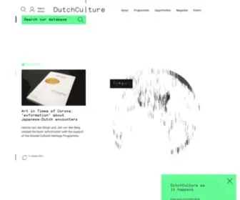 Dutchculture.nl(Dutchculture) Screenshot