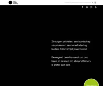 Dutchfilmersacademy.nl(Dutch Filmers Academy) Screenshot