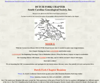 Dutchforkchapter.org(Dutch Fork Chapter of SCGS) Screenshot