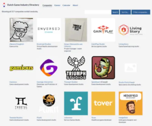 Dutchgameindustry.directory(Dutch Game Industry Directory) Screenshot