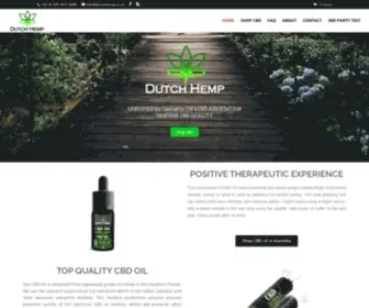 Dutchhemp.co.uk(Full spectrum high strength CBD oil with best reviews) Screenshot