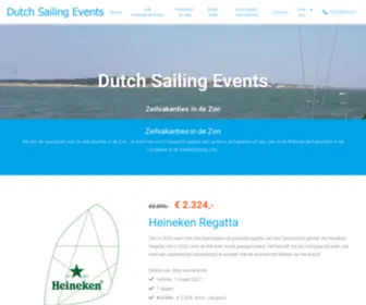 Dutchsailingevents.com(Zeilvakanties in de zon met Dutch Sailing Events) Screenshot