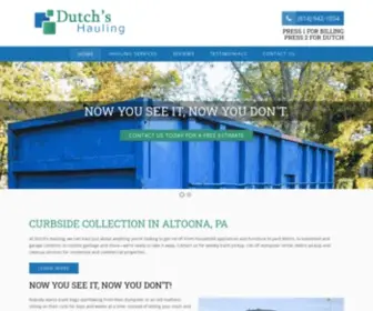 Dutchshauling.com(Dutch's Hauling) Screenshot