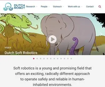 Dutchsoftrobotics.nl(Soft robotics) Screenshot