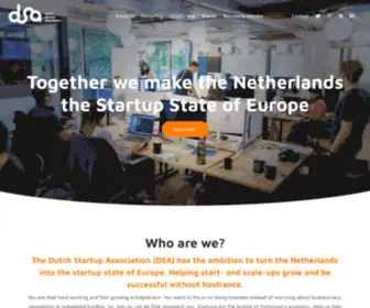 Dutchstartupassociation.nl(Dutch Startup Association) Screenshot