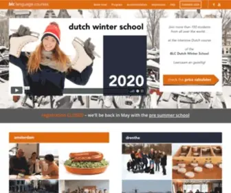 Dutchwinterschool.nl(BLC Dutch Winter SchoolIntensive Dutch language courses) Screenshot