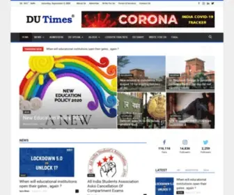 Dutimes.com(DU Admissions) Screenshot