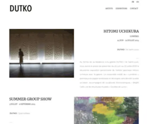 Dutko.com(Galerie Dutko) Screenshot