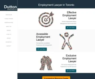 Duttonlaw.ca(Dutton Employment Law) Screenshot