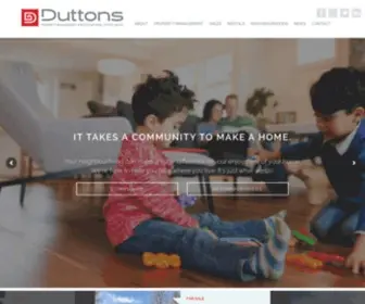 Duttons.com(Duttons Property Management and Boutique Real Estate Sales) Screenshot