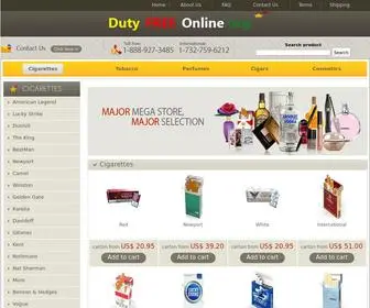 Duty-Free-Online.org(Our online duty free shop offers a wide range of cigarettes) Screenshot