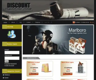 Dutyfreecigarettes-Discount.com(Marlboro gold cigarettes) Screenshot