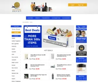 Dutyfreedepot.com(Cheap Cigarettes and Tax Free Dunhill) Screenshot