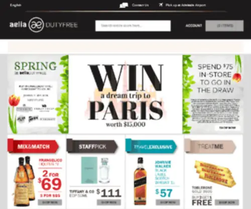 Dutyfreestores.co.nz(Discover the world of Aelia Duty Free. Indulge in some retail therapy before you fly) Screenshot