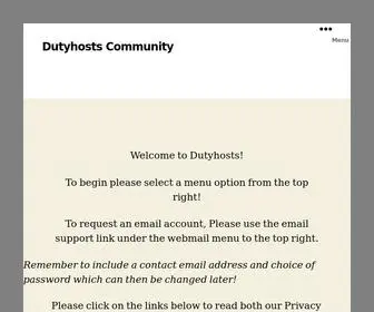 Dutyhosts.net(Dutyhosts Community) Screenshot