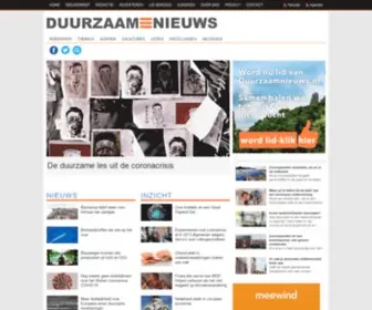 Duurzaamnieuws.nl(Duurzaamnieuws home) Screenshot