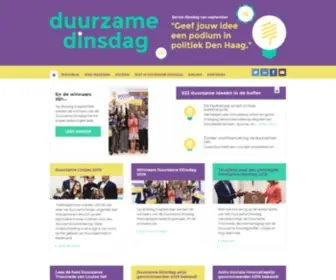 Duurzamedinsdag.nl(Duurzame Dinsdag) Screenshot