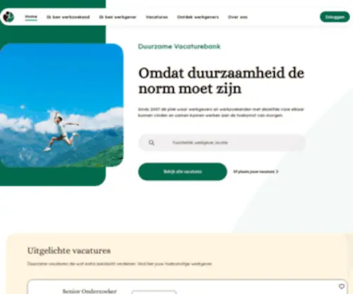 Duurzamevacaturebank.nl(Duurzame Vacaturebank) Screenshot