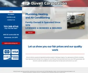 Duvallplumbing.com(Duvall Corporation) Screenshot