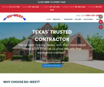 Duwestfoundation.com(Foundation Repair) Screenshot