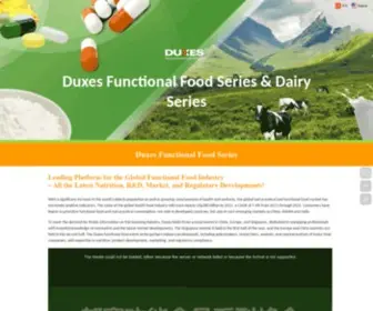 Duxes-Foodbeverage.com(The Duxes Functional Food Series website) Screenshot