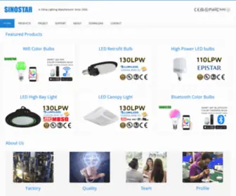 Duxlite.com(SinoStar Lighting) Screenshot