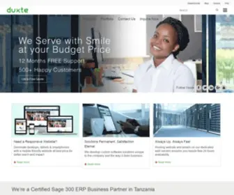 Duxte.com(Web Design Tanzania) Screenshot