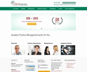 Duxware.com(DuxWare Practice Management) Screenshot