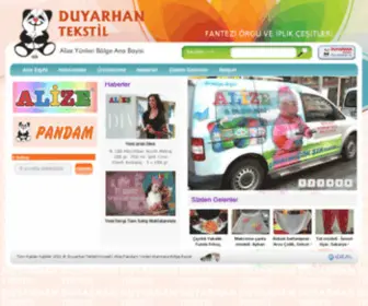 Duyarhantekstil.com(Duyarhan Tekstil Kocaeli) Screenshot