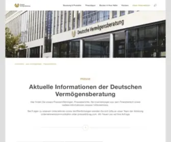 Dvag-Presseservice.de(Aktuelle Informationen der Deutschen Vermögensberatung) Screenshot
