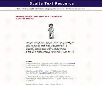 Dvaita.net(Dvaita Text Resource) Screenshot