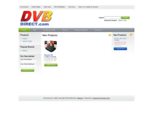 DVbdirect.com(Down for Maintenance) Screenshot