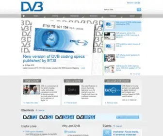 DVB.org(The global standard for digital television) Screenshot
