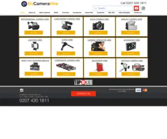 Dvcamerahire.co.uk(Video Camera hire London) Screenshot