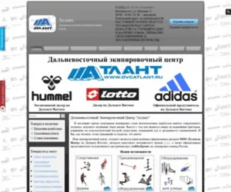 Dvcatlant.ru(Спортивный интернет магазин во Владивостоке) Screenshot