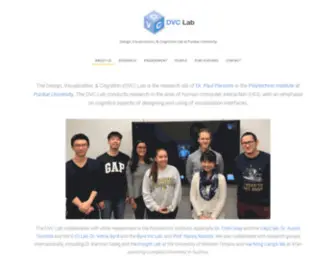 DVclab.net(Design, Visualization, & Cognition Lab at Purdue University) Screenshot