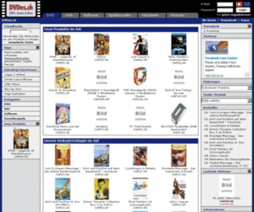 DVDes.ch(DVD's, Games & More) Screenshot