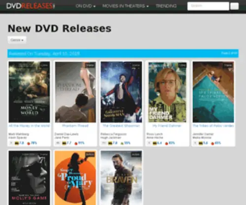 DVDreleases.org(New DVD Releases) Screenshot