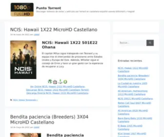 DVDrtorrent.com(Punto Torrent • Descargar estrenos de series y películas por torrent en castellano español usando bittorrent y magnet) Screenshot