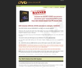 DVDunlocker.com(DVD Region Unlock Codes) Screenshot