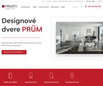 Dvereprum.sk(PRÜM Designové interiérové dvere) Screenshot