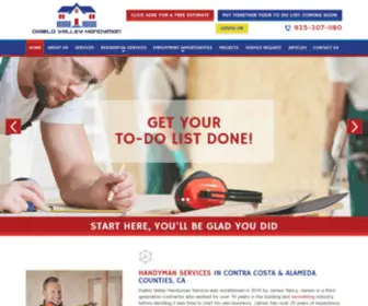 Dvhandy.com(Diablo Valley Handyman Services) Screenshot