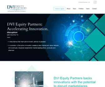 Dviequitypartners.com(DVI Equity Partners) Screenshot